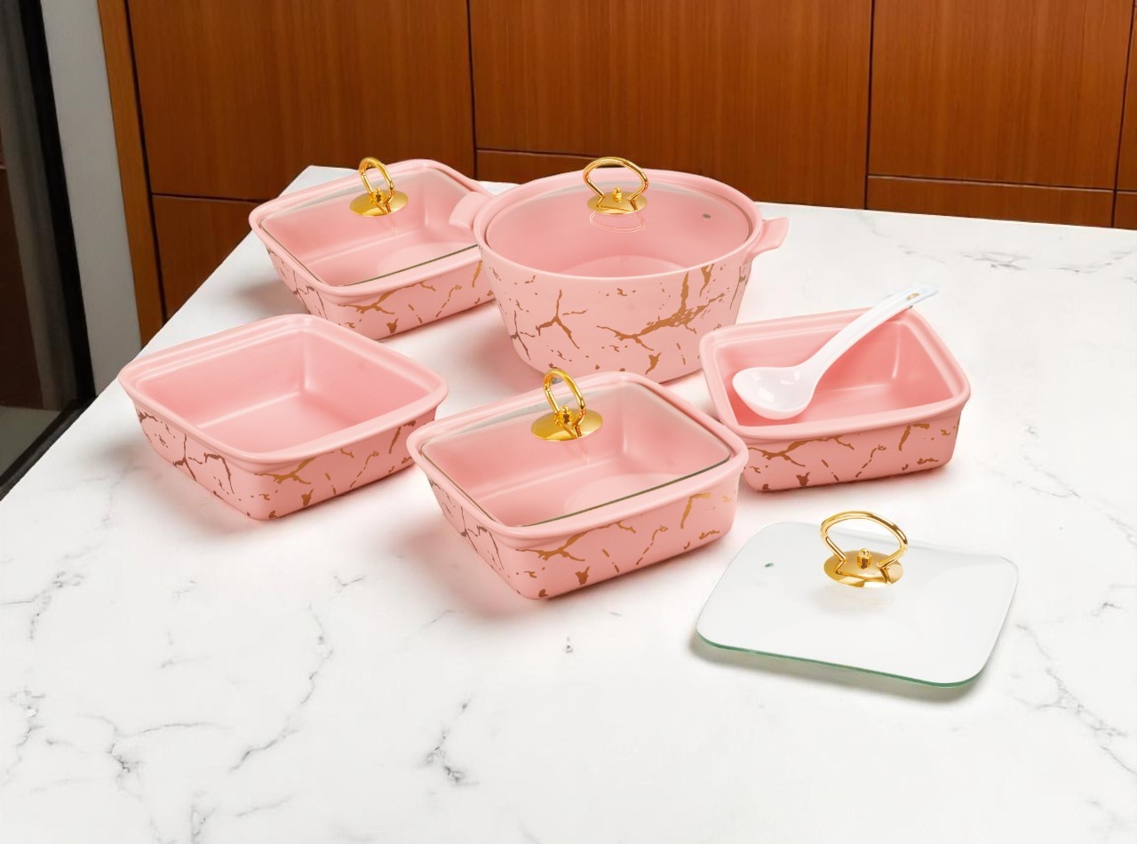 SM89 Pink Prasmanan Ivana dengan Motif Marmer